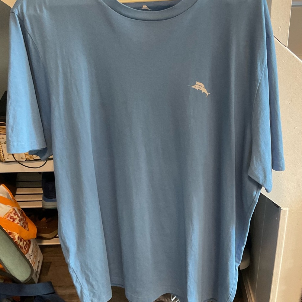 Tommy Bahama Light Blue Short Sleeve Tee XL